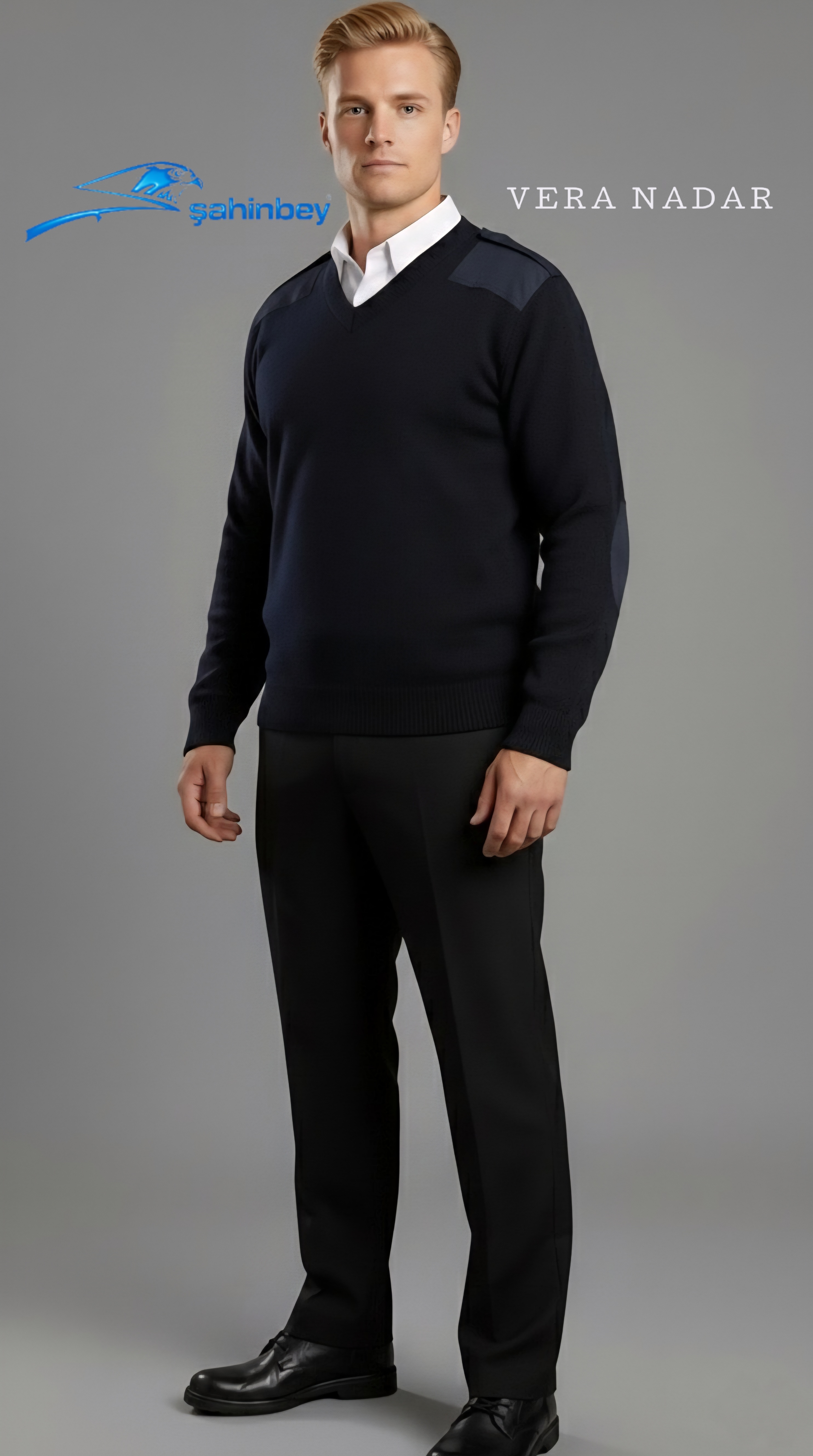 Lacivert Güvenlik Kazak