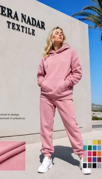 Women's hoodie and sweatpants set tracksuit wholesale cotton custom printing
