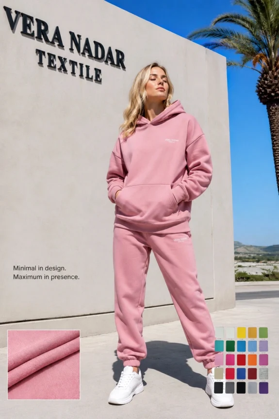 Women's hoodie and sweatpants set tracksuit wholesale cotton custom printing