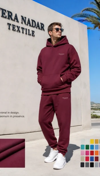 Men's hoodie and sweatpants set tracksuit wholesale cotton custom printing