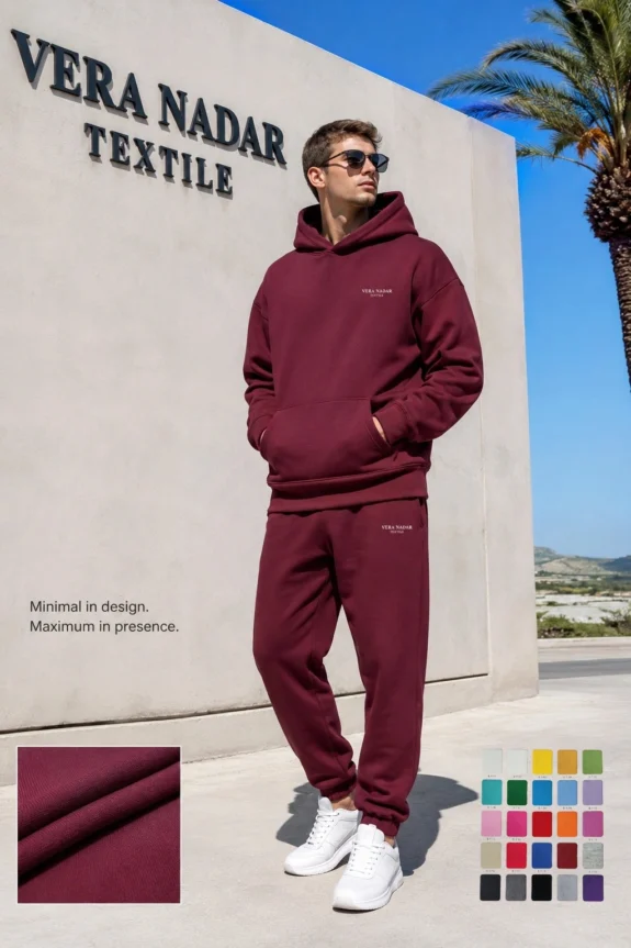 Men's hoodie and sweatpants set tracksuit wholesale cotton custom printing