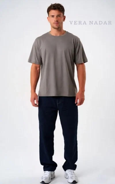 Oversized men's t-shirt wholesale cotton lycra 240gsm streetwear custom printing