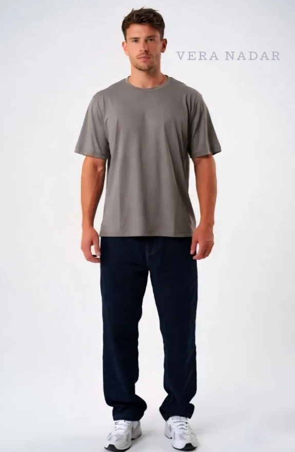 Oversized men's t-shirt wholesale cotton lycra 240gsm streetwear custom printing