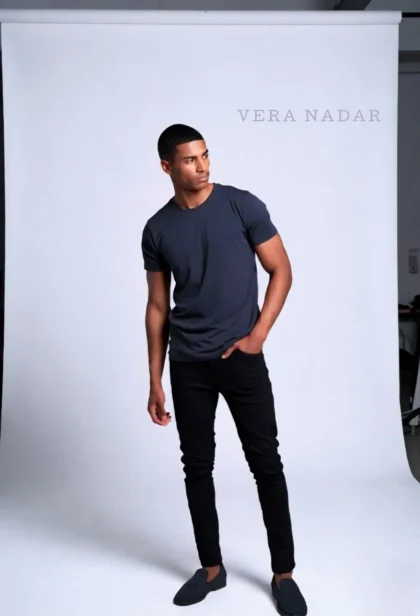 Regular fit men's t-shirt wholesale cotton lycra custom printing