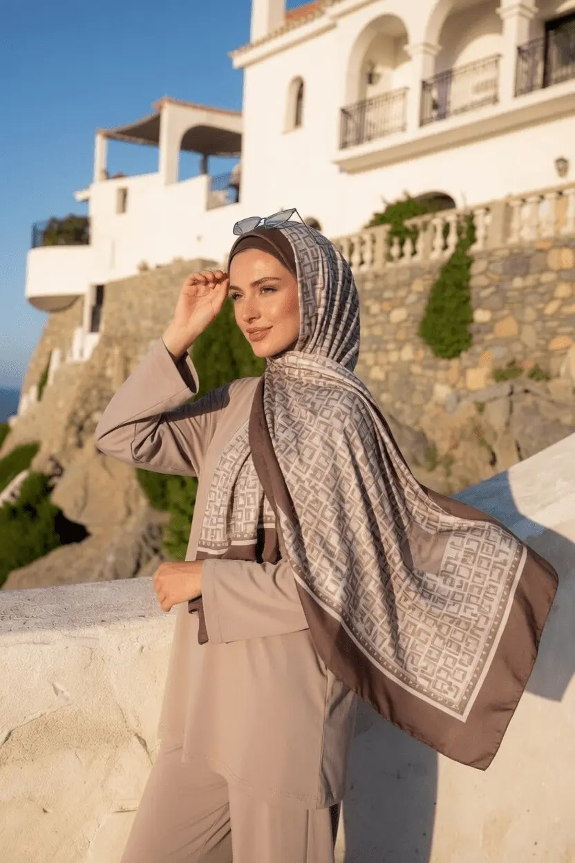 Printed Patterned Shawl – Wholesale Custom Shawl for Modest Wear - Image 2